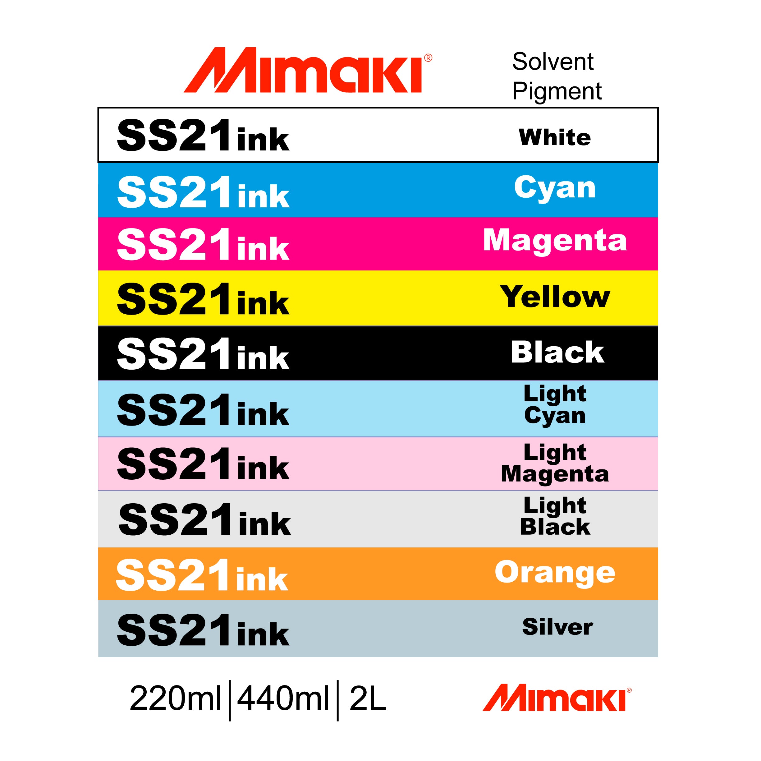 ミマキ SS21 純正インクカートリッジ CMYK 4本セット（送料無料 ...