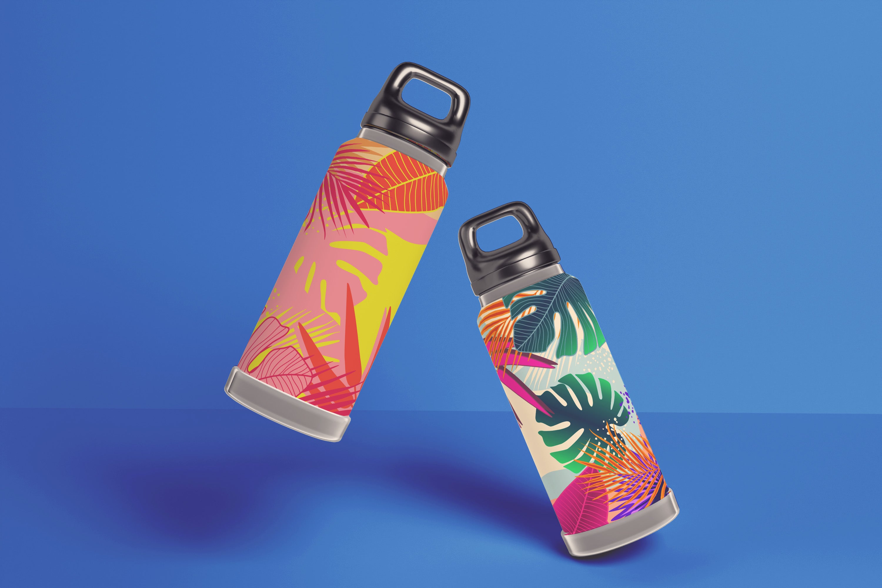 application image showing printed uv picture on water bottle