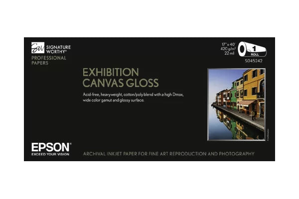 Epson Exhibition Canvas Gloss Paper | Rolls