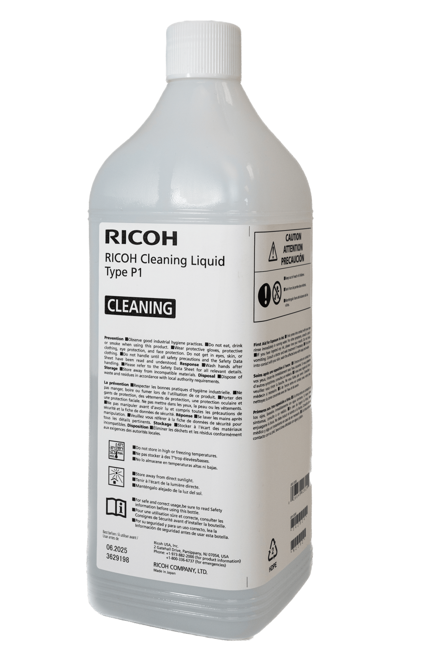 Ricoh Cleaning Liquid Type P1 | For Ri 4000