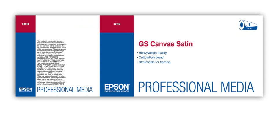 Epson GS Canvas Satin Paper | Rolls - 0