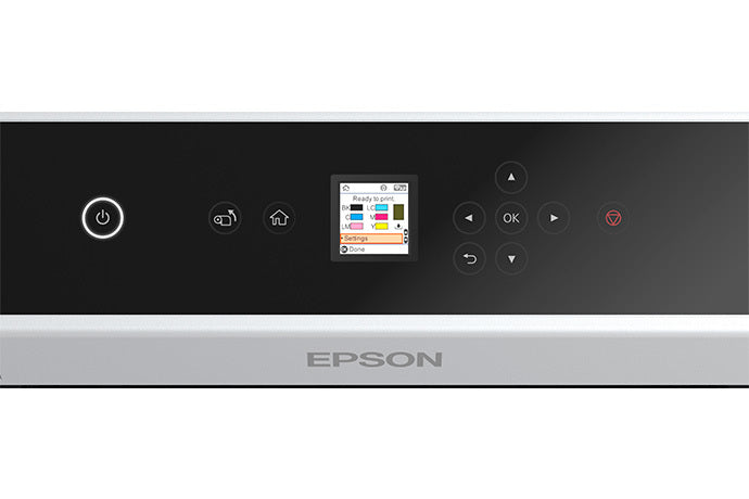 Epson SureLab D1070DE display control panel zoom in