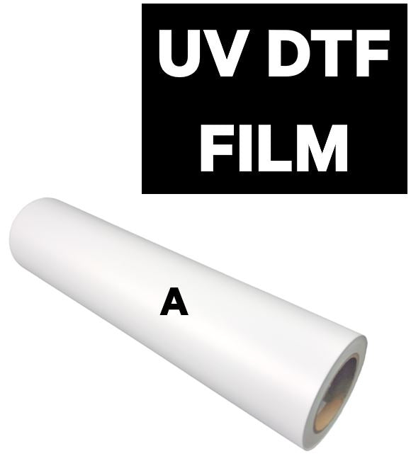 Uninet 3000 uv dtf film a side for printing designs on to