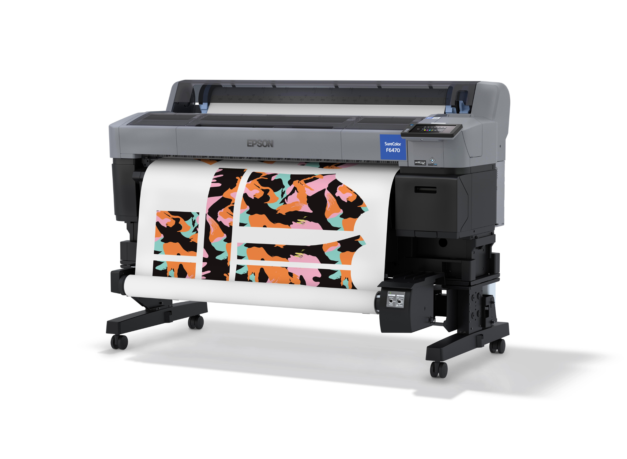 surecolor f6470 sublimation printer sideview  printing onto ds transfer media from Epson