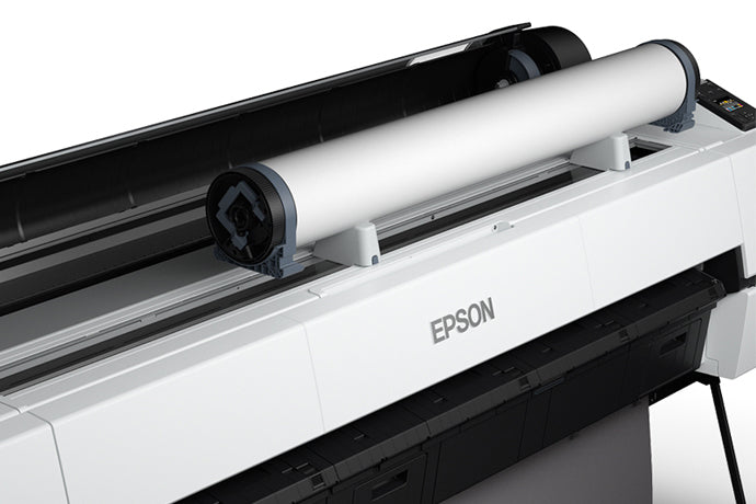 Epson SureColor P20000 Printer loading a roll of media paper