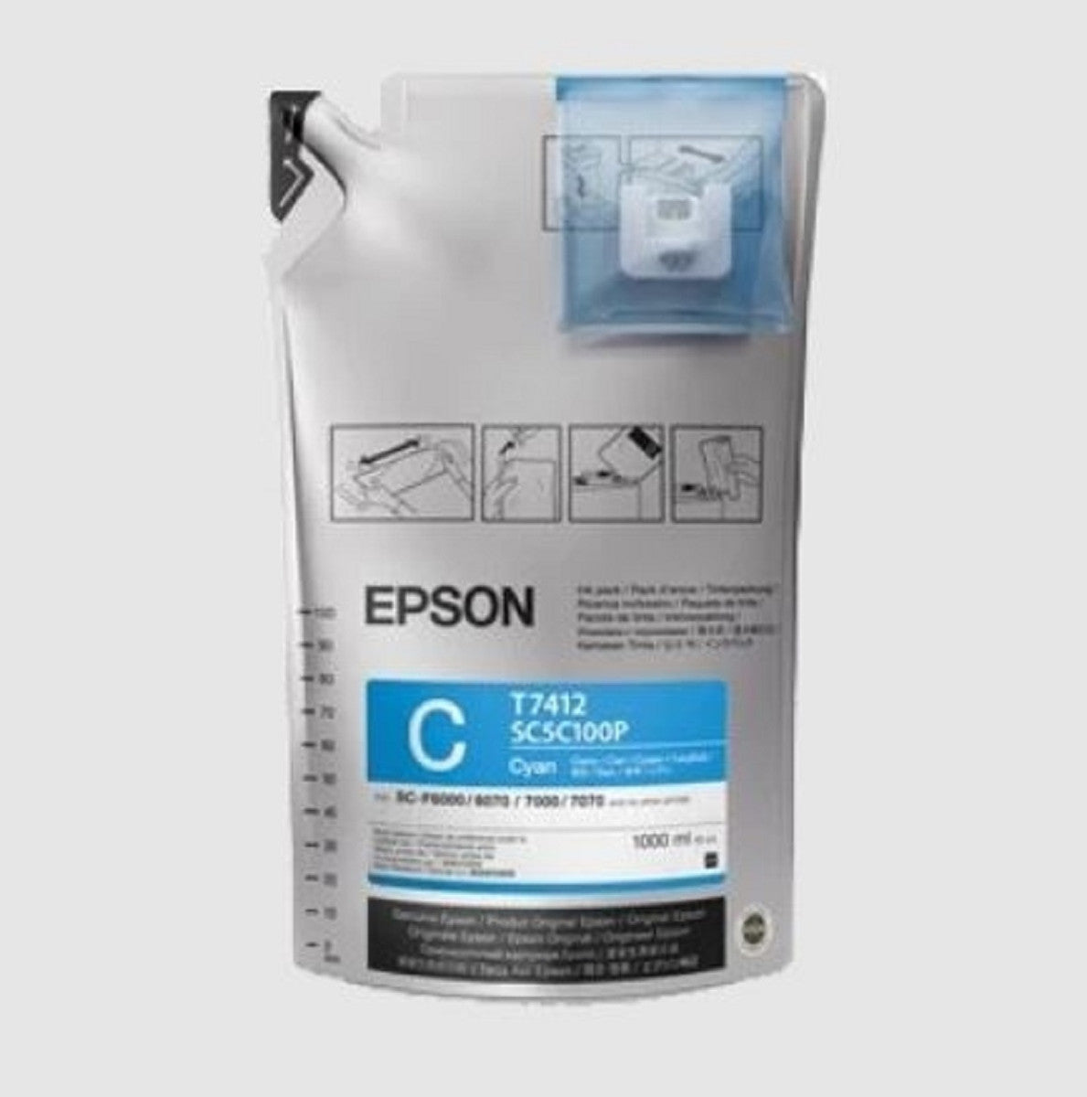 epson T741 Ink Bag - Cyan