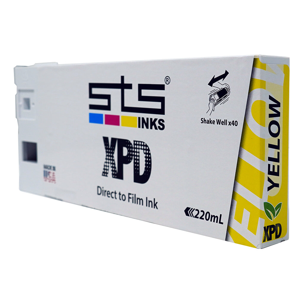 yellow  dtf ink cartridge 220ml for xpd direct to film printer