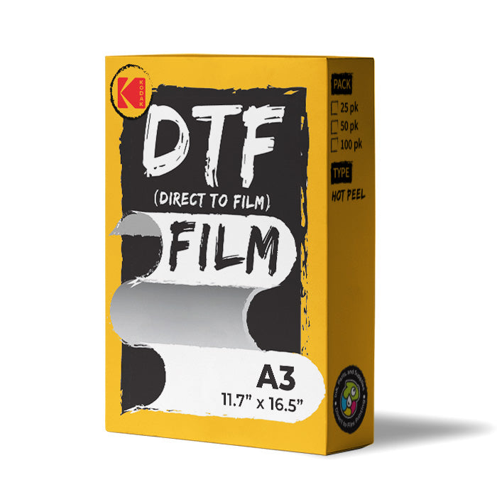 DTF Transfer Film A3 Sheets 11.7 x 16.5 (100 Pack) - MATTE Cold