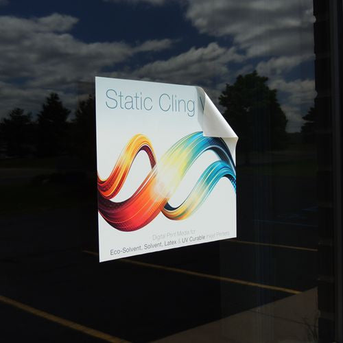 Static Cling Window Decals for Inkjet Printers Clear or White